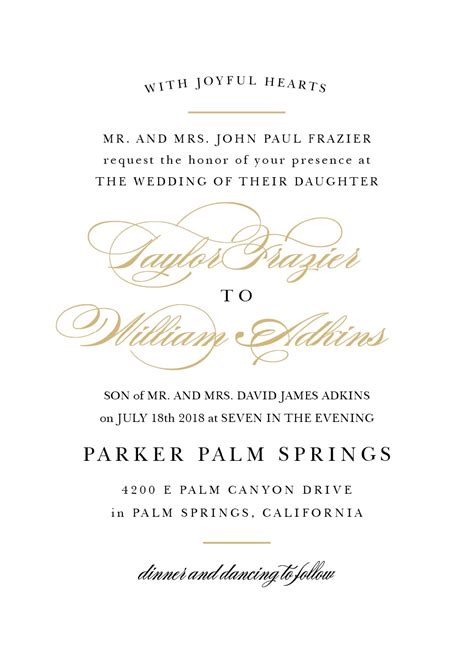 Use our free invitation letter for marriage to help you get started. Wedding Invitation Wording Samples Regarding Sample ...