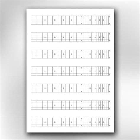 Five String Bass Guitar Fretboard Diagrams Charts Blank Music My Xxx Hot Girl