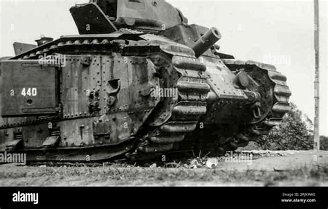 World War Ii France Tanks B1 Bis B1 Bis Tank Number 440 Of The