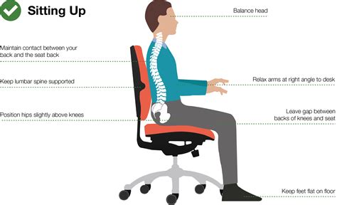 Sit up straight and make sure that there is no gap between your back and the backrest. Art of sitting | Posturite