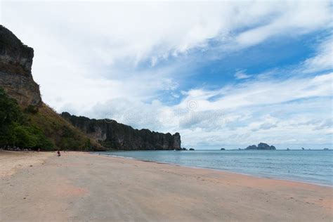 Krabi Thailand Ao Nang Beach On Apr 16 2014 Stock Image Image Of