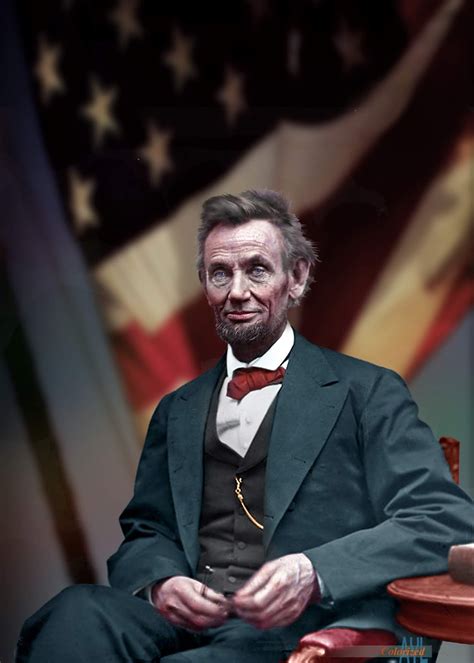Colors For A Bygone Era 16th Us President Abe Lincoln Colorized