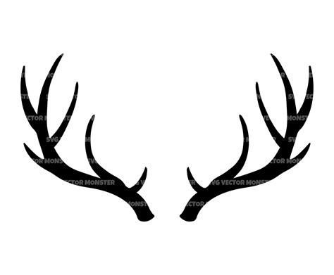 Reindeer Antlers Svg Deer Antlers Svg Vector Cut File For Etsy Artofit