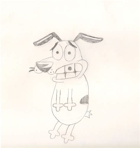 Courage The Cowardly Dog Sketch By Mcrfan343 On Deviantart