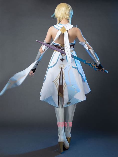 Genshin Impact Traveler Lumine Cosplay Costume Lumine Dress Etsy