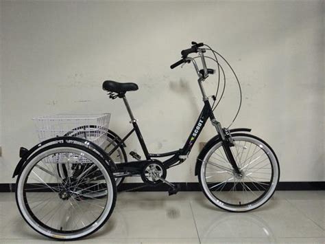 Adults Folding Tricycle 6 Speed Shimano Gears 24 Wheels Front