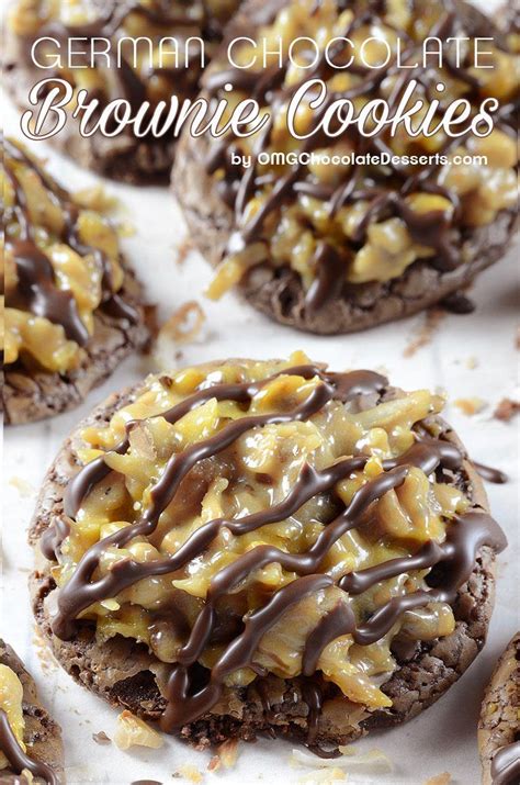 These german chocolate thumbprint cookies do not fail to fill you with warm and fuzzy feelings. German Chocolate Brownie Cookies | Rich Chocolate Cookies