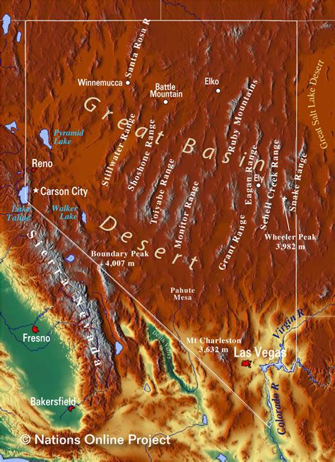 Nevada Topo Wall Map By Outlook Maps Images And Photos Finder