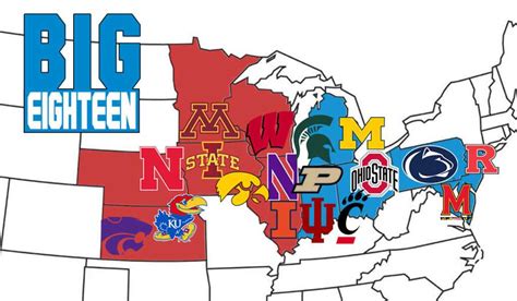 Big 12 Football Map