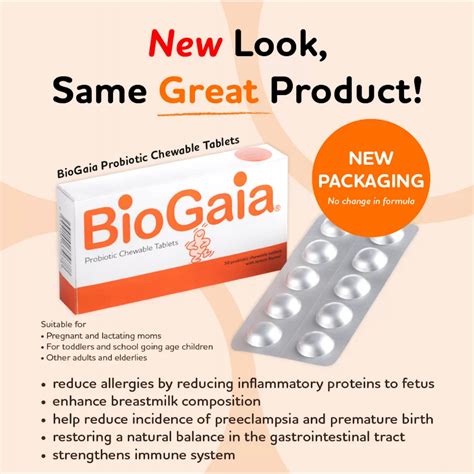 Biogaia Probiotic Chewable Tablets 30s Shopee Malaysia