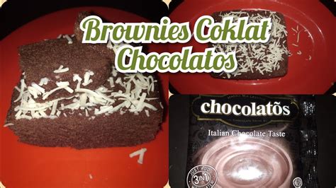 #dapurriri#bolukukus#brownieskukus#bolu1telur brownies kukus 1 telur no mixer bahan bahan nya adalah 1 butir telur 3 sdm gula pasir 3 sdm tepung. Resep Brownies Coklat Chocolatos 1 telur, no mixer - YouTube