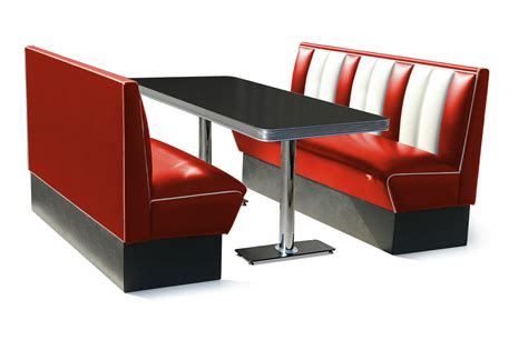 150cm Retro 50s Diner Furniture Kitchen Table Restaurant Bench Booth