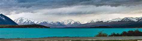 It's located on the south island of new zealand, and is surrounded by amazing mountainous landscapes. Lake Tekapo - New Zealand. : pics