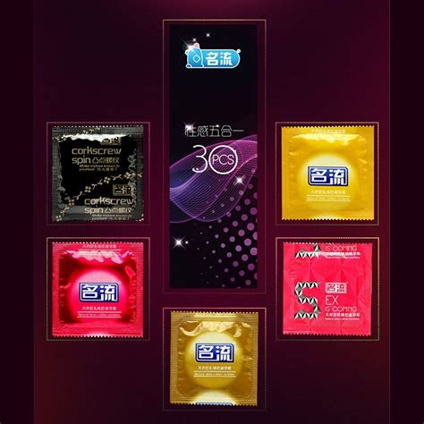 mingliu 30pcs 5 types ultra thin condoms sexy latex dots pleasure natural rubber condones male
