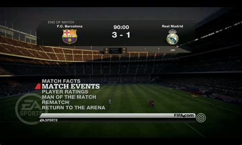 The match between rcd espanyol de barcelona and real madrid cf is underway. Barcelona vs Real Madrid 03.05.11 semi-final Fifa 11 PC 3 ...