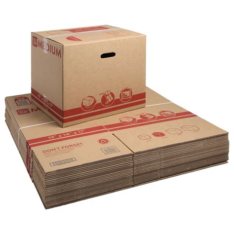 Ronan Medium Recycled Packing Moving And Storage Boxes 19 L X 14 W X