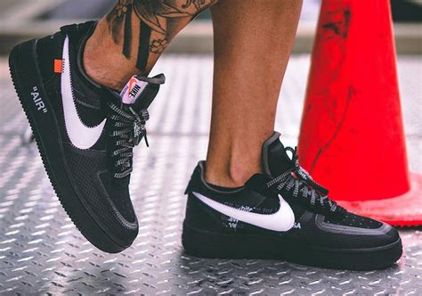 Off White Nike Air Force 1 Low Black Ao4606 001 Sneakerfiles