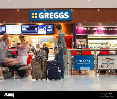 Greggs In Newcastle Airport Newcastle Upon Tyne England Uk Stock