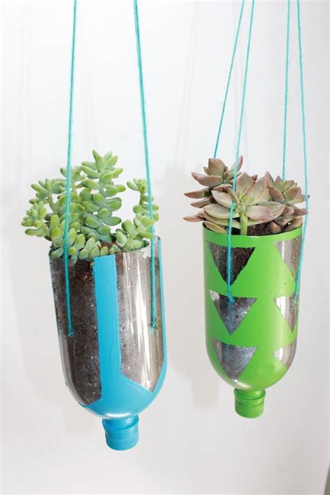 How To Make Hanging Planters From Recycled Water Bottles Reuse