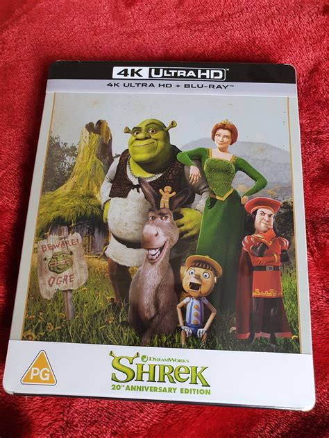 Shrek 20th Anniversary Edition 4k2d Blu Ray Steelbook Zavvi