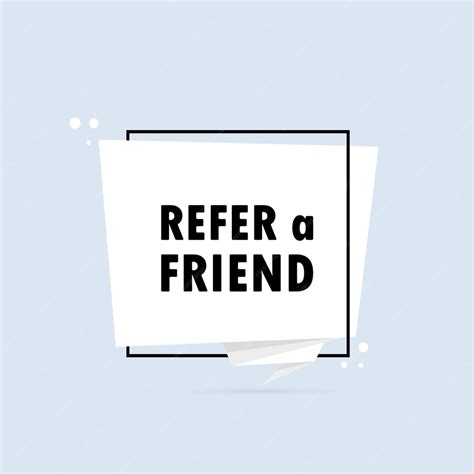 Premium Vector Refer A Friend Origami Style Speech Bubble Banner