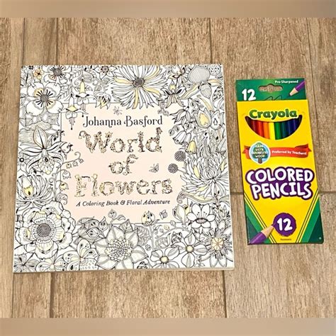 Penguin Life | Other | Nwt World Of Flowers A Coloring Book And Floral