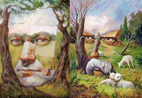 10 Creative Seamless Optical Illusion Pictures Paintings And Art