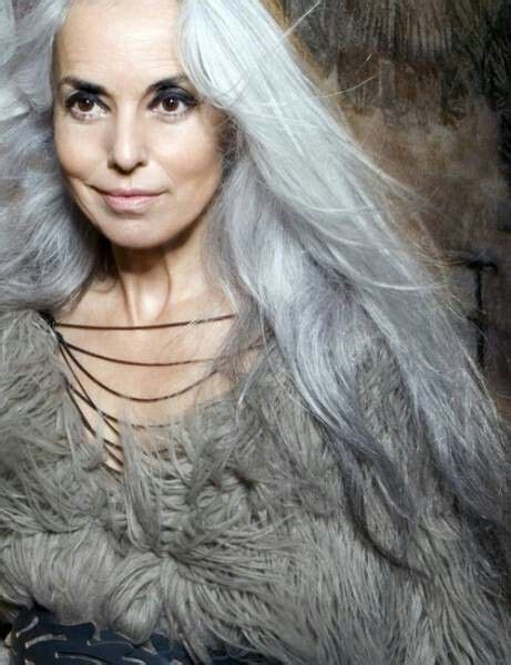 Yasmina Rossi With Images Beautiful Gray Hair Long Gray Hair
