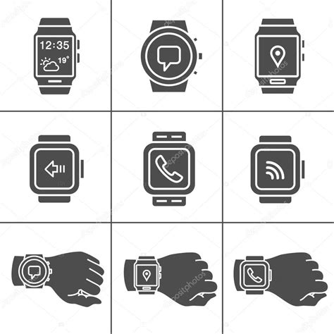 Smartwatch Icons Stock Vector By ©frbird 45898947