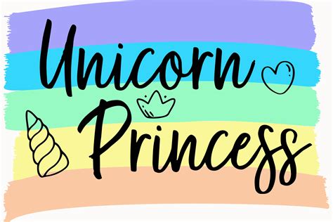 Unicorn Princess Rainbow Little Girl Graphic By Magnolia Blooms