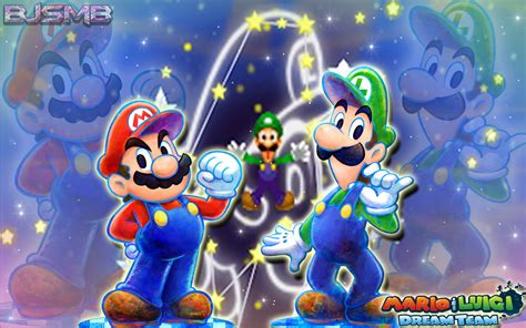 Mario And Luigi Dream Team Wallpaper By Bowserjrsmb On Deviantart