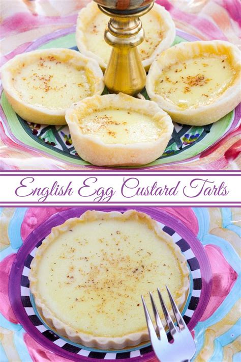 A Classic English Egg Custard Tarts Are Flaky Pastry Shells Filled