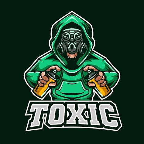 Premium Vector Toxic Gas Mascot Logo Illustration