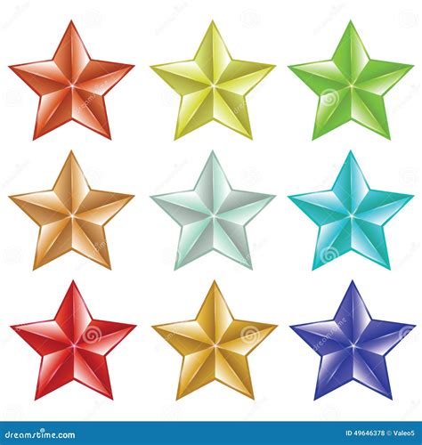 Set Of Stars Stock Vector Illustration Of Medal Carnival 49646378