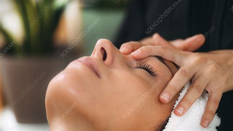 Ayurvedic Facial Massage Stock Image F0336393 Science Photo Library