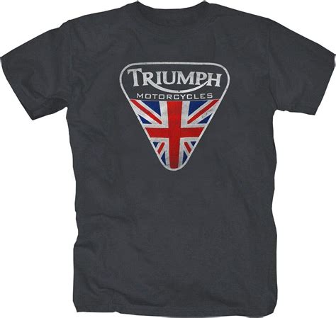 Triumph Motorcycle England Retro T Shirt S Xxl Darkgrey Amazonfr