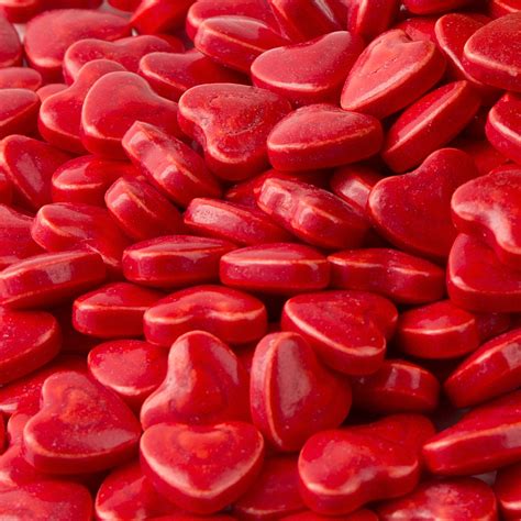Red Mini Hearts Pressed Candy 1 Lb Bag 30 Lb Case • Oh Nuts®