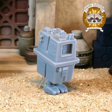 Gonk Droid 01 375 3d Printed Resin Action Figure Etsy