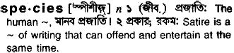 species - Bengali Meaning - species Meaning in Bengali at english
