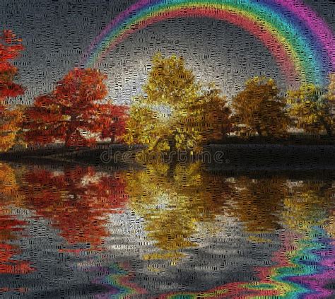 Autumn Rainbow Stock Photo Image Of Secret Forest 115793828