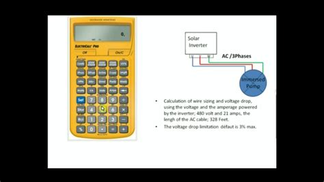 Solar calculator is an independent resource that helps consumers to go solar. Wire Sizing and Voltage Drop Solar Panel Installations with the Calculator Electric Calc Pro ...