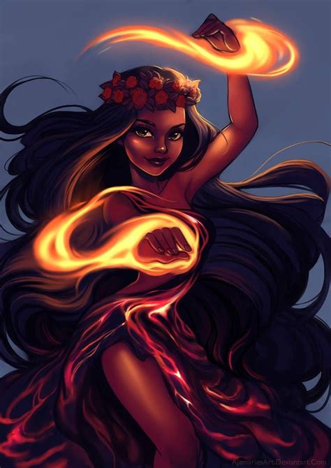 Volcanoe Goddess Pele By Blushy Pixy On Deviantart Black Girl Magic