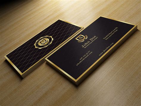 Gold And Black Business Card | Gold business card, Minimal business card, Black business card