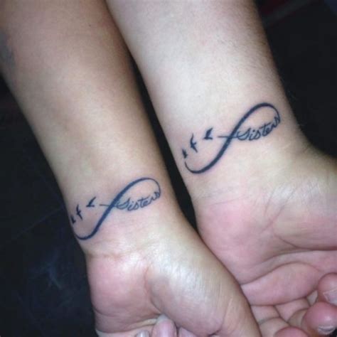 30 Inspiring Meaningful Sister Tattoo Ideas Sister Tattoos Infinity