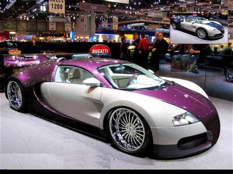 Purple And White Bugatti