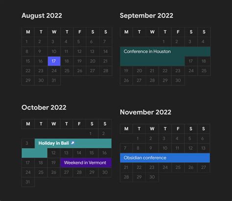 Upcoming Event Calendar Share And Showcase Obsidian Forum