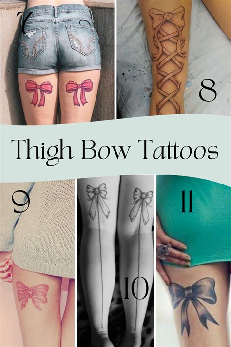 Sexy Bow Thigh Tattoos