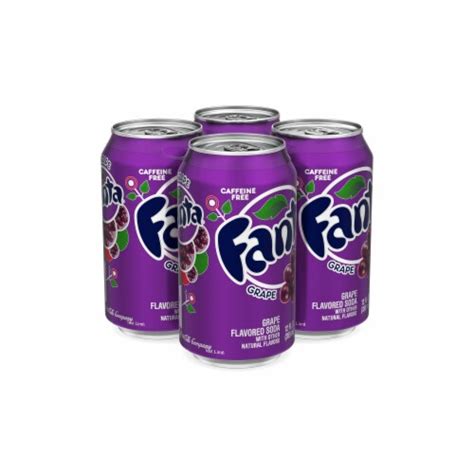 Fanta Grape Soda 4 Cans 12 Fl Oz Ralphs