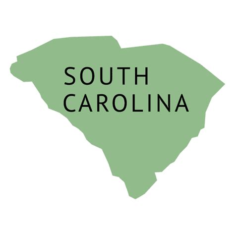 South Carolina State Plain Map Transparent Png Svg Vector File South