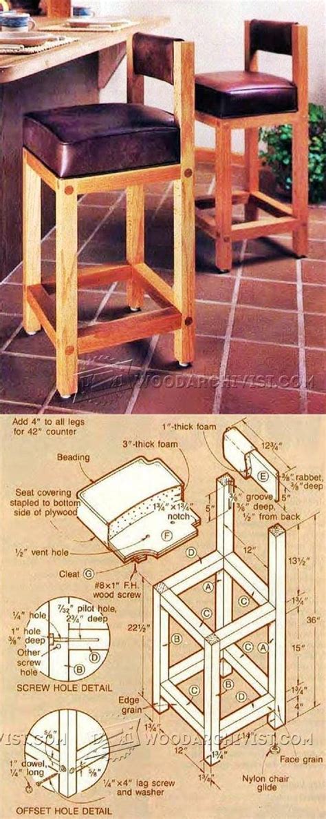 Bar Stool Plans Furniture Plans And Projects